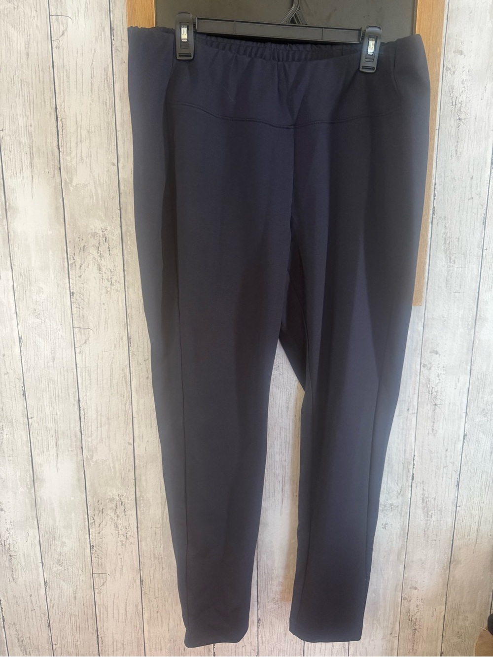 J Jill Ponte Pants large Black Knit Stretch Pull On Womens leggings